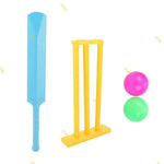 X7AC Kids Cricket Set – Plastic Bat, 2 Balls & Stumps for Fun Backyard Play