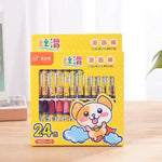 Washable Erasable Crayons for Kids – 12/18/24/36 Colors Set